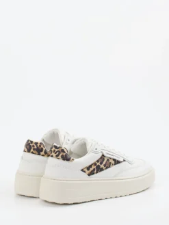 – Sneaker aus Kalbleder mit Leoprint-Copenhagen Best