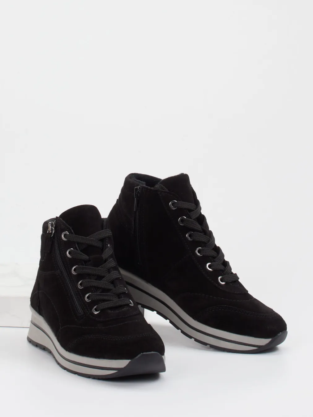 – Sneaker-Stiefelette aus Veloursleder-Cypres Soft Best