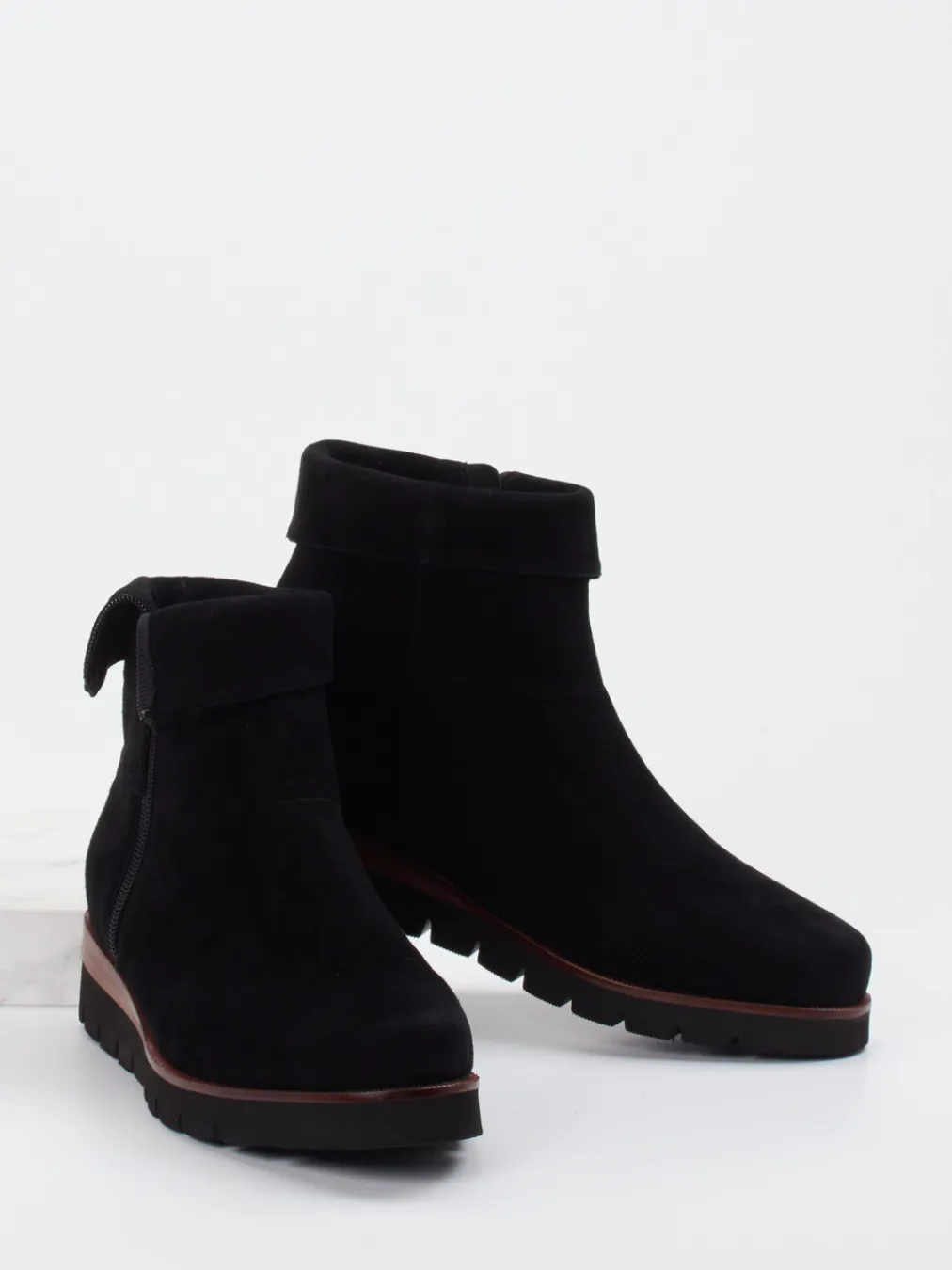 – Ankle Boots aus Veloursleder-Di Lauro Sale