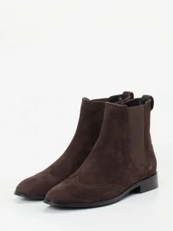 – Chelsea Boots aus Veloursleder Dunkel-Di Lauro Hot