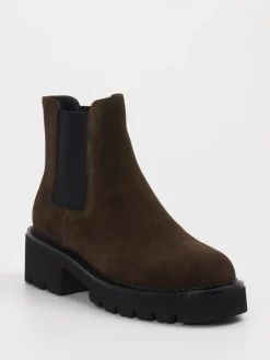 – Chelsea Boots aus Veloursleder Dunkel-Di Lauro Hot