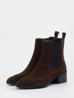 – Chelsea Boots aus Veloursleder dunkel-Di Lauro Best