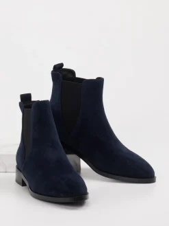 – Chelsea Boots aus Veloursleder Dunkel-Di Lauro
