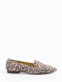 – Loafer aus geprägtem Leder in Leoprint-Di Lauro New