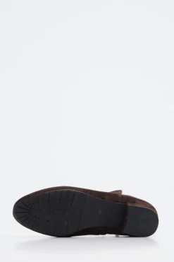 – Stiefeletten aus Veloursleder Dunkel-Di Lauro Online