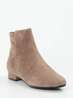 – Stiefeletten aus Veloursleder taupe-Di Lauro Outlet