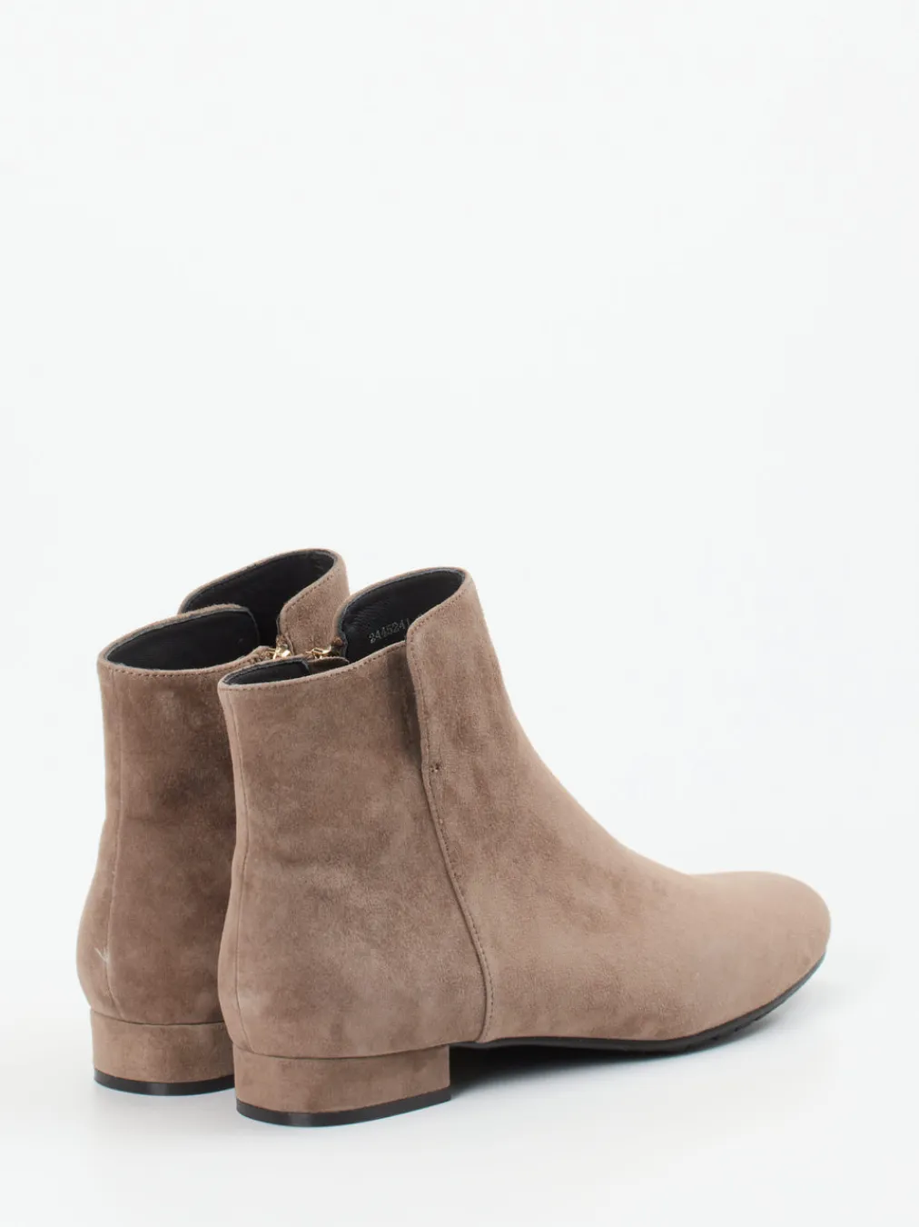 – Stiefeletten aus Veloursleder taupe-Di Lauro Outlet