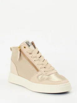 – High-Top-Sneaker aus Metallicleder-DL Sport Outlet