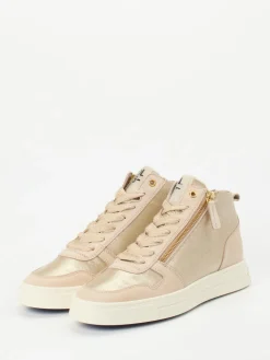 – High-Top-Sneaker aus Metallicleder-DL Sport Outlet