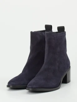 – Ankle Boots aus Veloursleder Dunkel-Donna Carolina Clearance