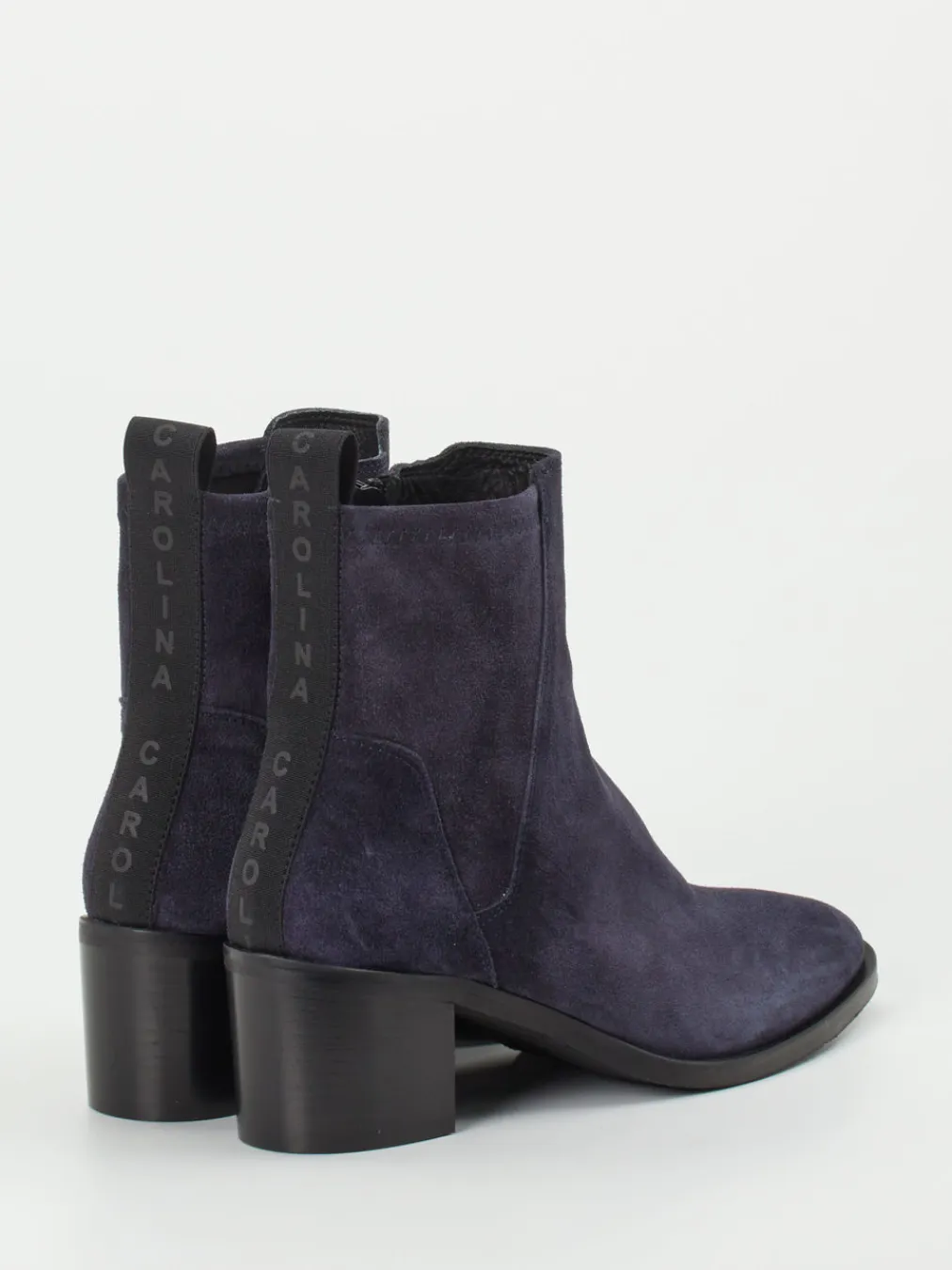 – Ankle Boots aus Veloursleder Dunkel-Donna Carolina Clearance