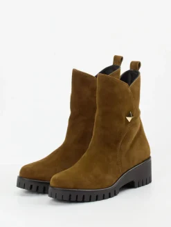 – Ankle Boots aus Veloursleder-Donna Carolina Hot