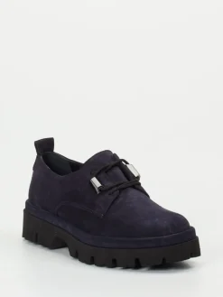 – Chunky Derby aus Veloursleder Dunkel-Donna Carolina Online