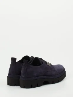 – Chunky Derby aus Veloursleder Dunkel-Donna Carolina Online