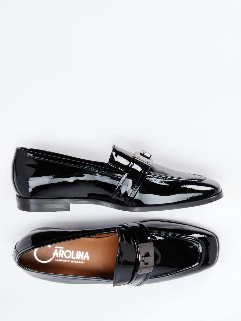 – Loafer aus Lackleder-Donna Carolina Clearance