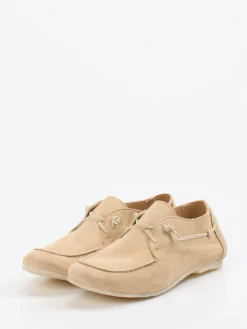 – Mokassins aus Veloursleder braun-Donna Carolina Sale