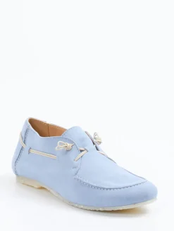 – Mokassins aus Veloursleder Hell-Donna Carolina