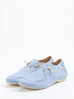 – Mokassins aus Veloursleder Hell-Donna Carolina