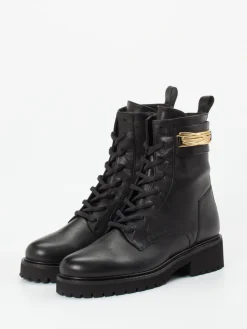 – Schnürboots aus Kalbleder-Donna Carolina Outlet