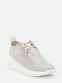 – Sneaker aus Kalbleder und Mesh-Donna Carolina Hot