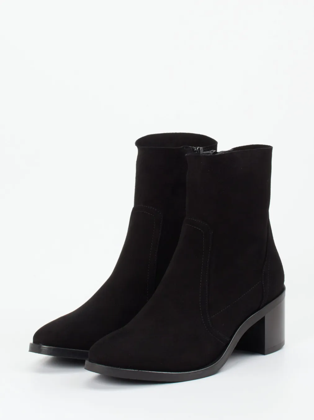 – Stiefeletten aus Veloursleder-Donna Carolina New