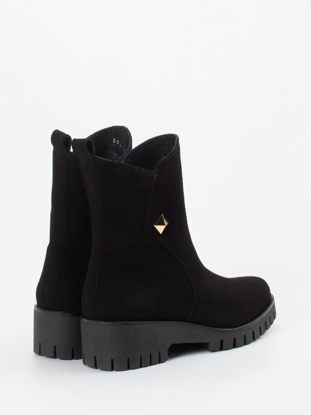 – Stiefelette aus Veloursleder-Donna Carolina New