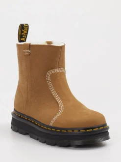 – Stiefeletten aus Leder hell-Dr. Martens