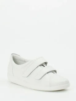 – Klettverschluss-Sneaker aus Kalbleder Offwhite-Ecco Discount
