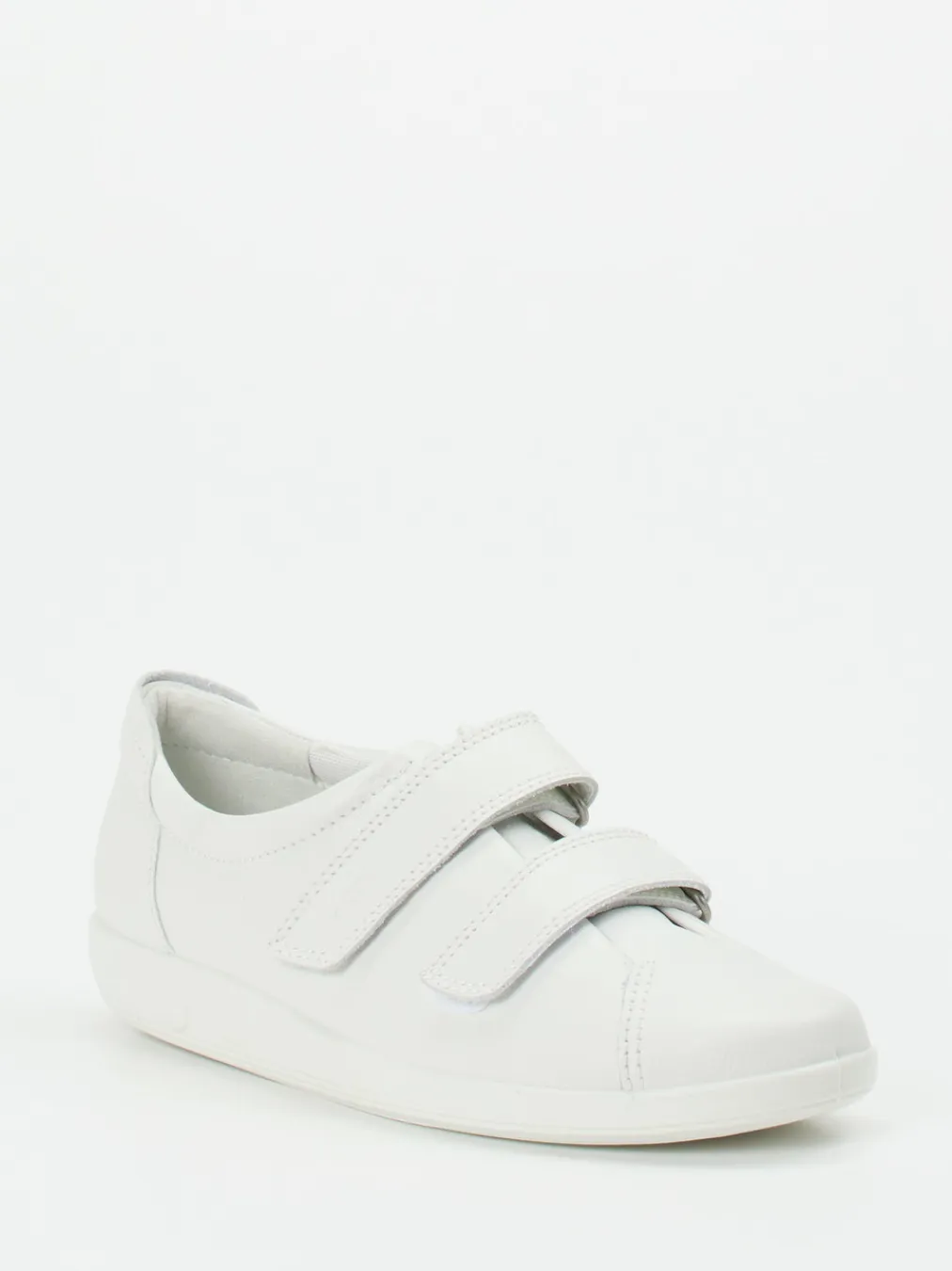 – Klettverschluss-Sneaker aus Kalbleder Offwhite-Ecco Discount