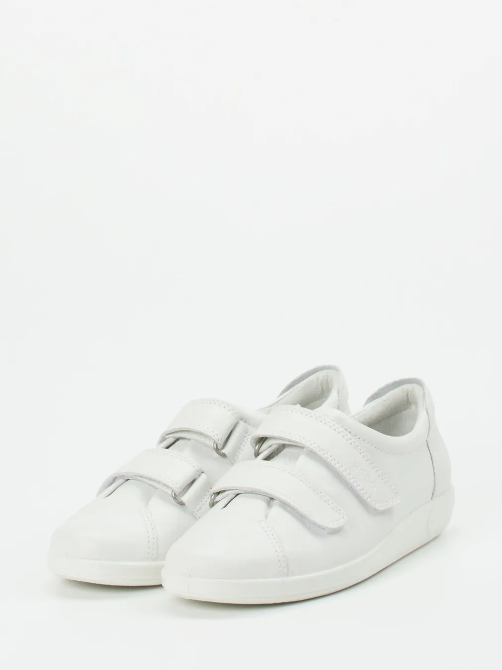 – Klettverschluss-Sneaker aus Kalbleder Offwhite-Ecco Discount