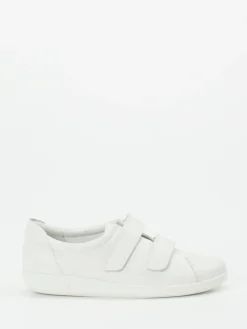– Klettverschluss-Sneaker aus Kalbleder Offwhite-Ecco Discount