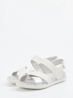 – Komfortsandale aus Kalbleder Off-White-Ecco New