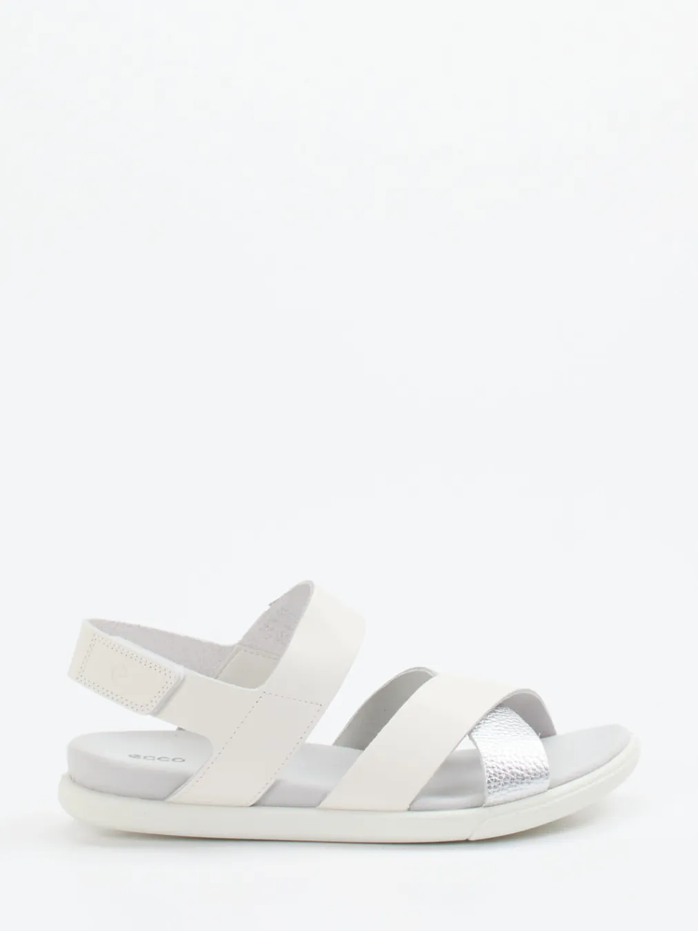– Komfortsandale aus Kalbleder Off-White-Ecco New