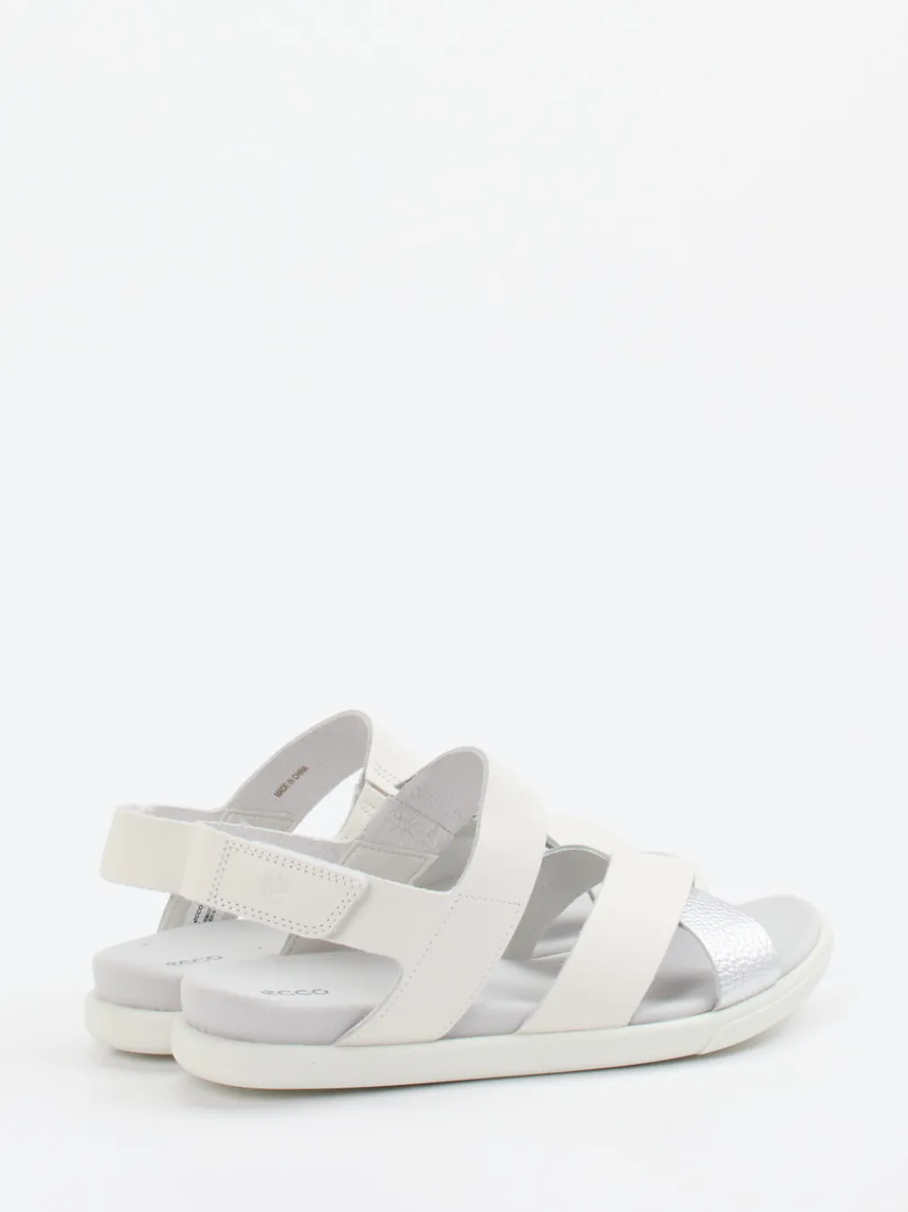 – Komfortsandale aus Kalbleder Off-White-Ecco New