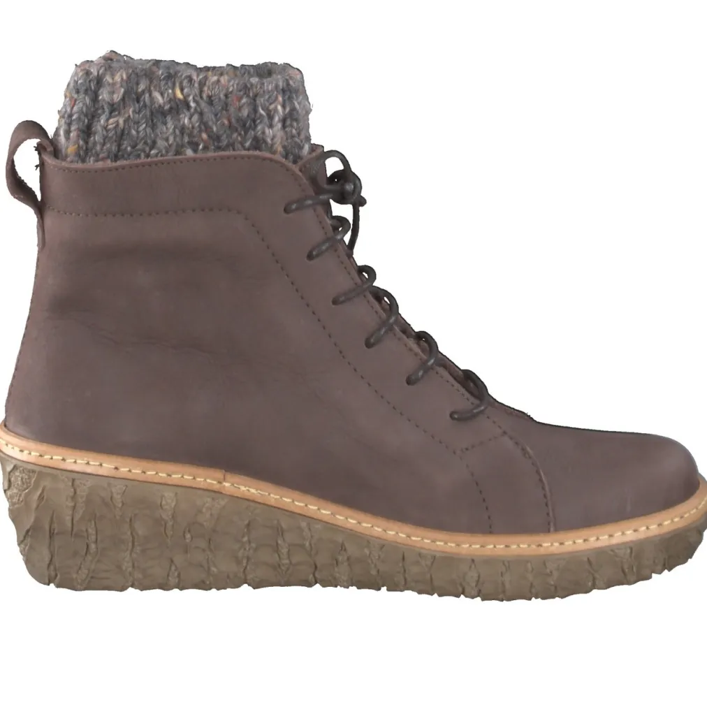 – Keilstiefelette aus Nubukleder-El Naturalista