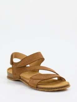 – Komfortsandalen aus Nubukleder Cognac-El Naturalista Hot