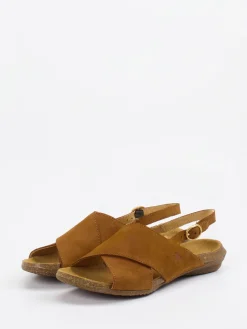 – Komfortsandale aus Nubukleder cognac-El Naturalista Hot