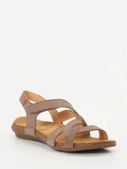 – Komfortsandalen aus Nubukleder Taupe-El Naturalista Sale