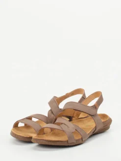 – Komfortsandalen aus Nubukleder Taupe-El Naturalista Sale