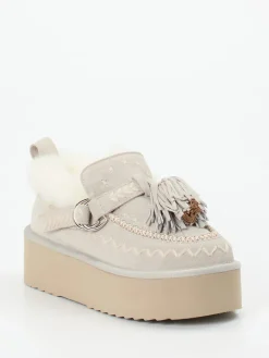 – Plateau-Loafer aus Veloursleder-Elena Iachi Hot