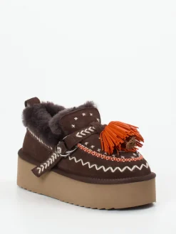 – Plateau-Loafer aus Veloursleder-Elena Iachi Discount