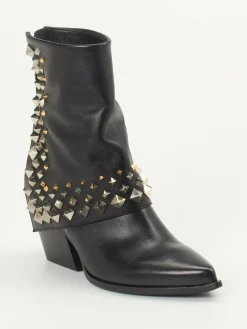 – Western-Stiefeletten aus Kalbleder-Elena Iachi New