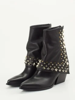 – Western-Stiefeletten aus Kalbleder-Elena Iachi New