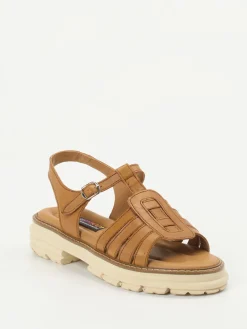 – Fisherman-Sandale aus Kalbleder cognac-Everybody New