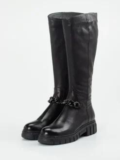 – Kniehohe Stiefel aus Kalbleder-Everybody Outlet