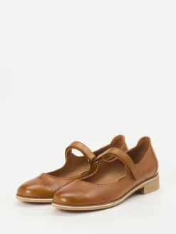 – Mary Janes aus Kalbleder cognacfarben-Everybody Outlet