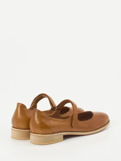– Mary Janes aus Kalbleder cognacfarben-Everybody Outlet
