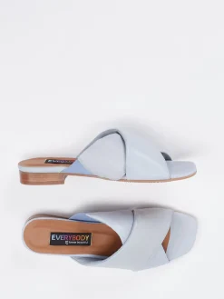 – Pantolette aus Lammleder in Hell-Everybody Outlet