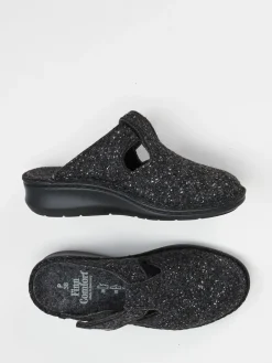 – Komfort-Pantoletten aus Filz anthrazit-Finn Comfort Clearance