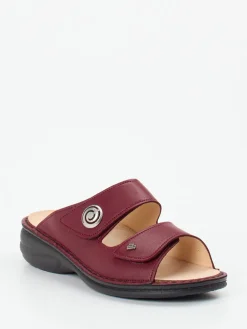– Komfort-Pantolette aus Kalbleder Bordeaux-Finn Comfort Online
